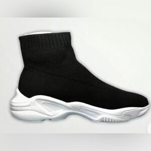 Antonio Melani Abbi Stretch Knit Women's Sneakers Size 6 Narrow Black